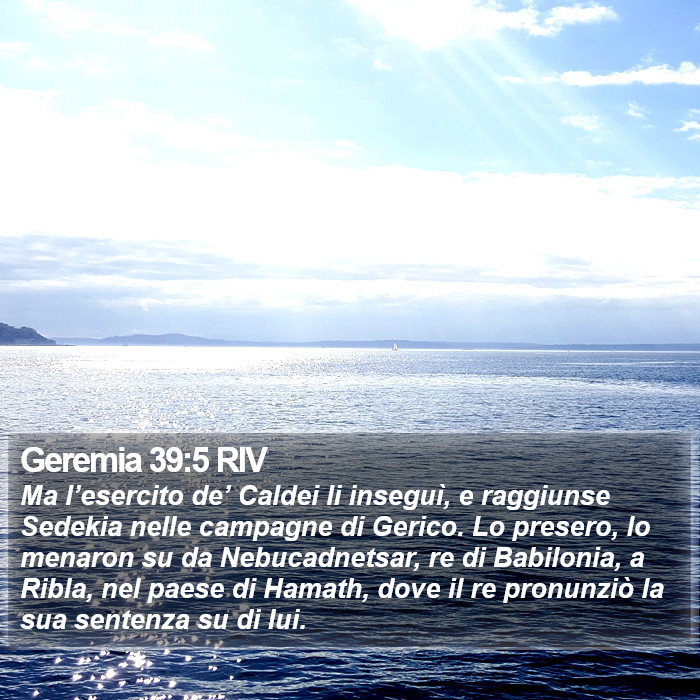 Geremia 39:5 RIV Bible Study