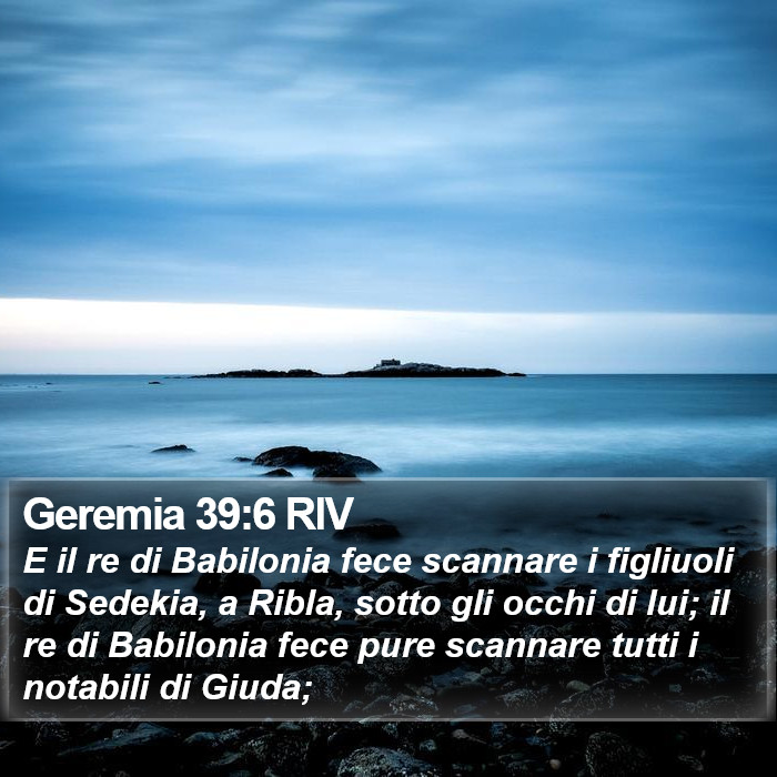 Geremia 39:6 RIV Bible Study