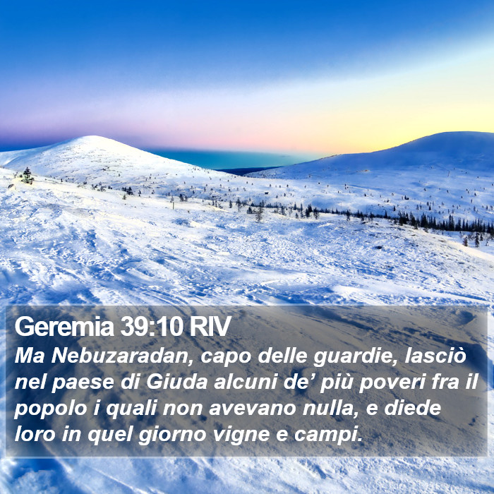 Geremia 39:10 RIV Bible Study