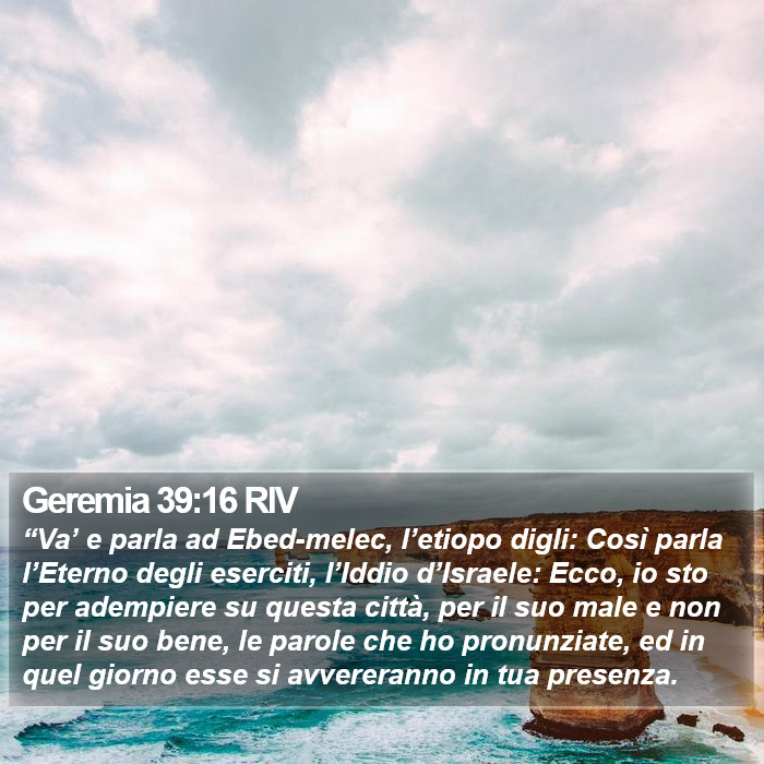 Geremia 39:16 RIV Bible Study