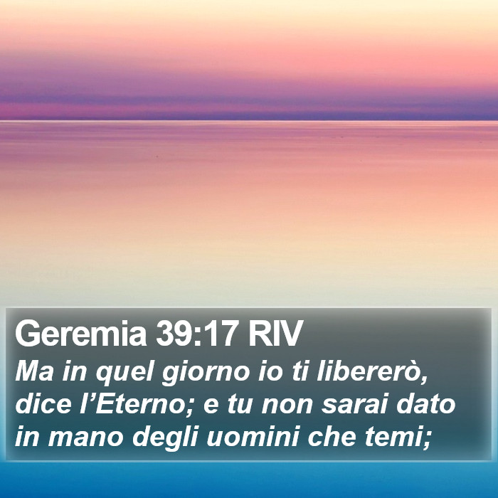 Geremia 39:17 RIV Bible Study