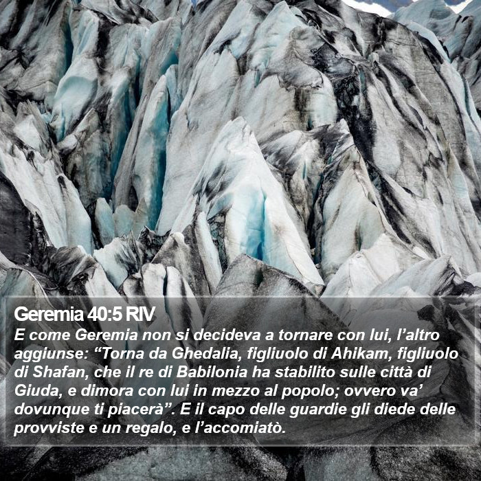 Geremia 40:5 RIV Bible Study