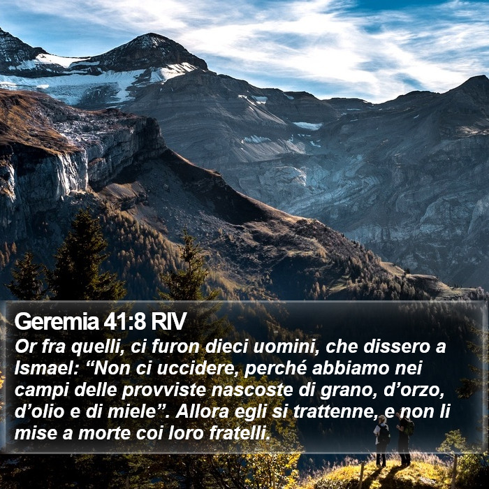 Geremia 41:8 RIV Bible Study