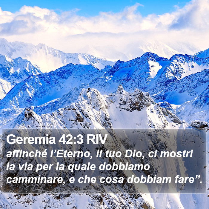 Geremia 42:3 RIV Bible Study