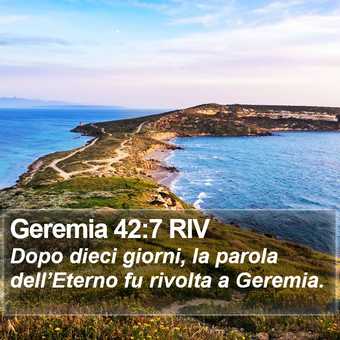 Geremia 42:7 RIV Bible Study