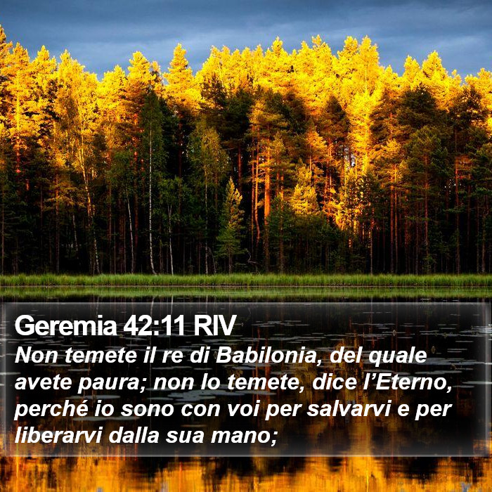 Geremia 42:11 RIV Bible Study