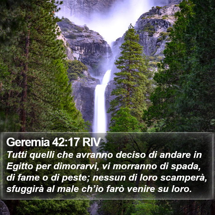 Geremia 42:17 RIV Bible Study