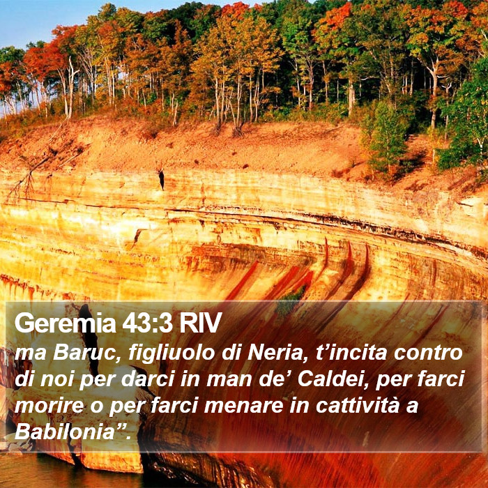 Geremia 43:3 RIV Bible Study