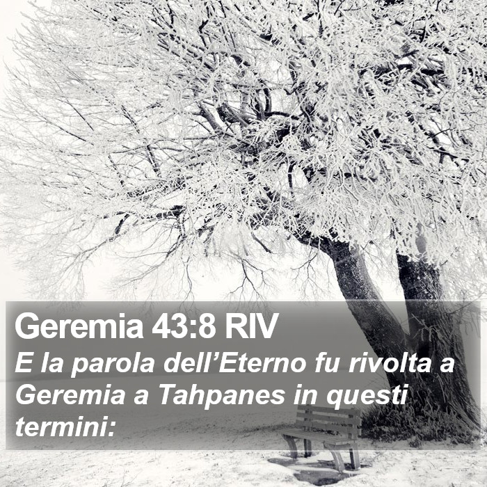 Geremia 43:8 RIV Bible Study