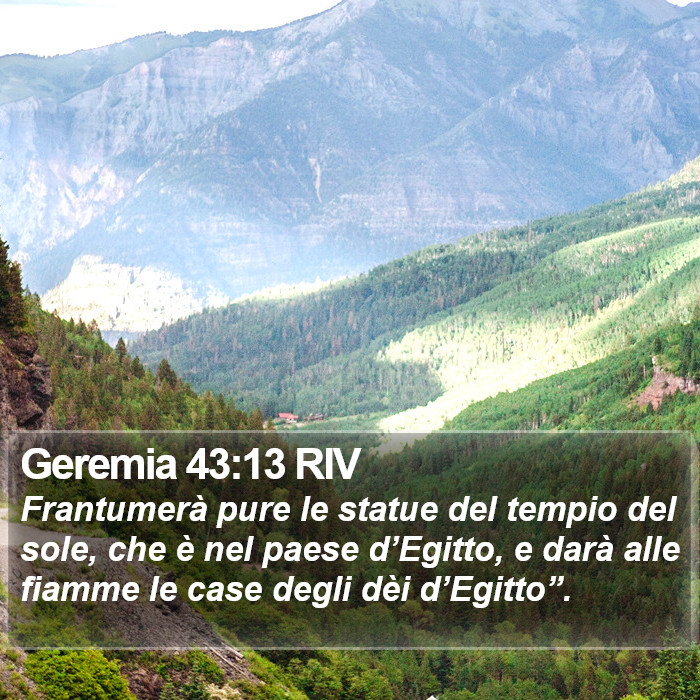 Geremia 43:13 RIV Bible Study