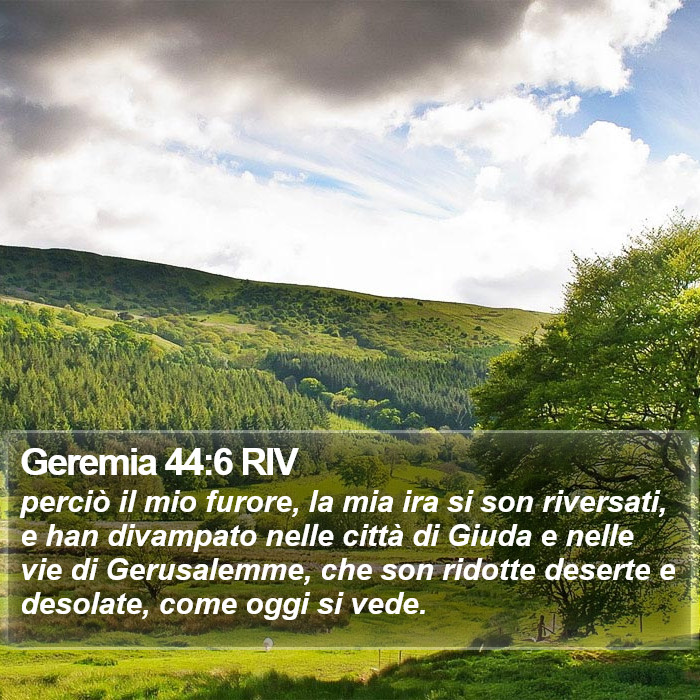 Geremia 44:6 RIV Bible Study