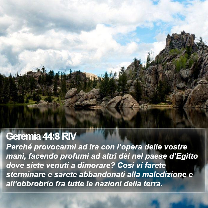 Geremia 44:8 RIV Bible Study