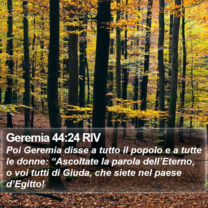 Geremia 44:24 RIV Bible Study