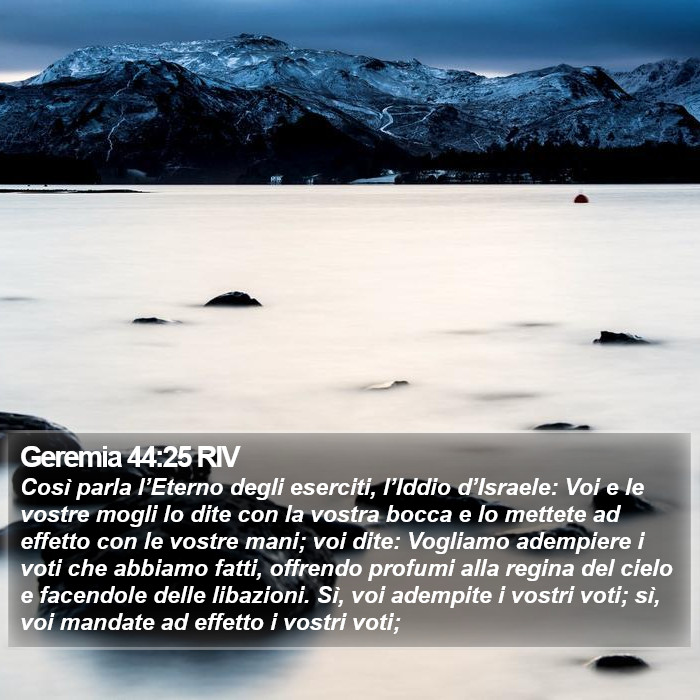 Geremia 44:25 RIV Bible Study