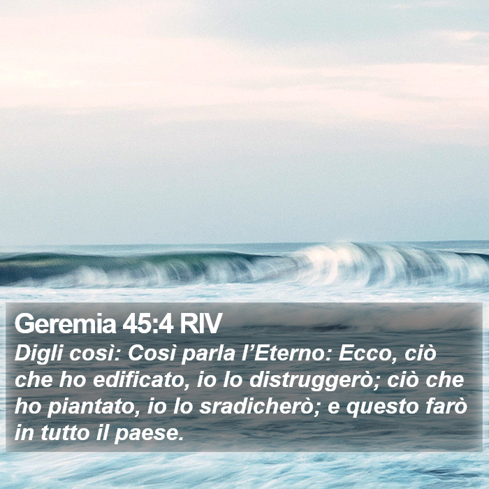 Geremia 45:4 RIV Bible Study