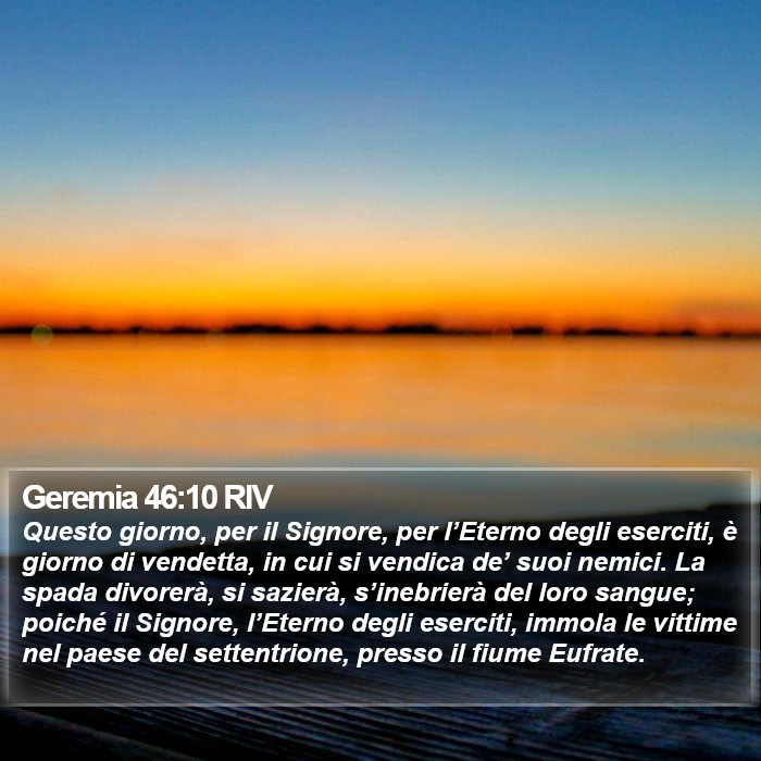 Geremia 46:10 RIV Bible Study