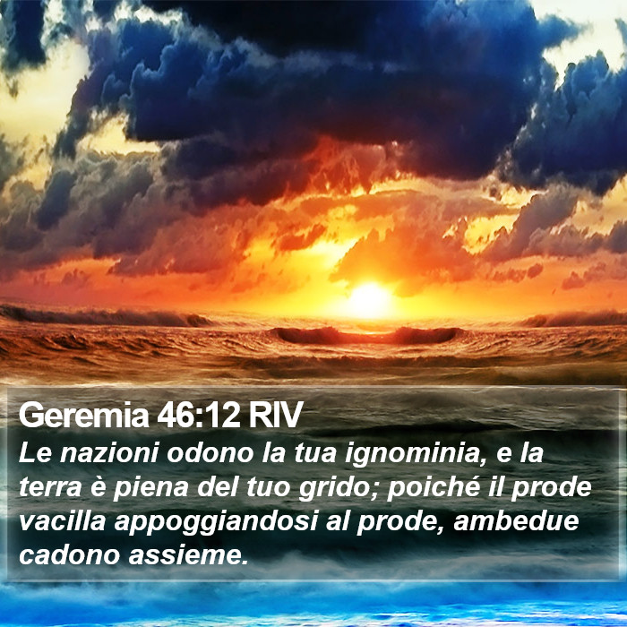 Geremia 46:12 RIV Bible Study