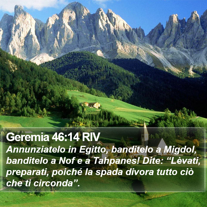 Geremia 46:14 RIV Bible Study