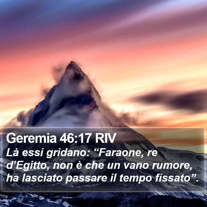 Geremia 46:17 RIV Bible Study