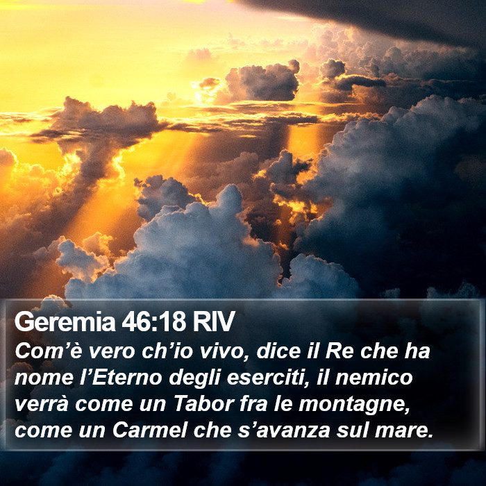 Geremia 46:18 RIV Bible Study