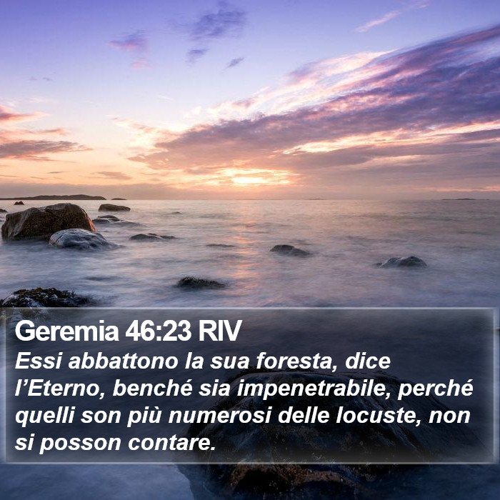 Geremia 46:23 RIV Bible Study