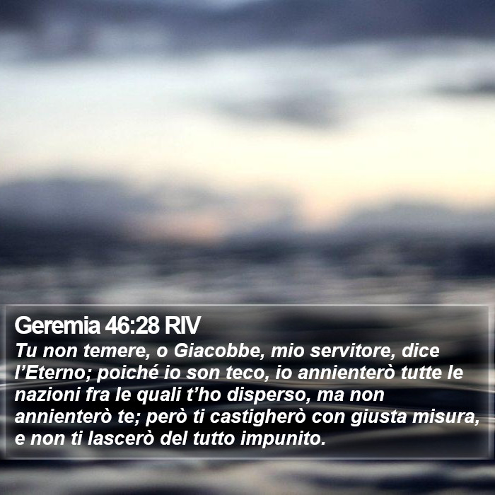 Geremia 46:28 RIV Bible Study