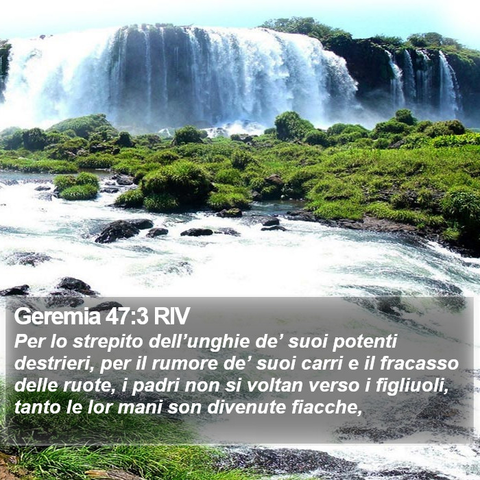 Geremia 47:3 RIV Bible Study