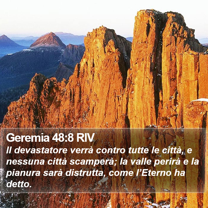 Geremia 48:8 RIV Bible Study