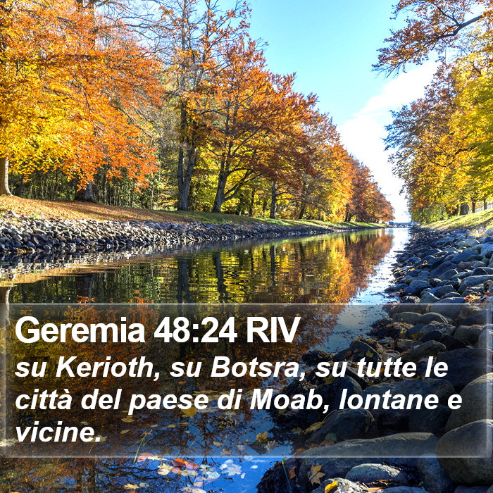 Geremia 48:24 RIV Bible Study