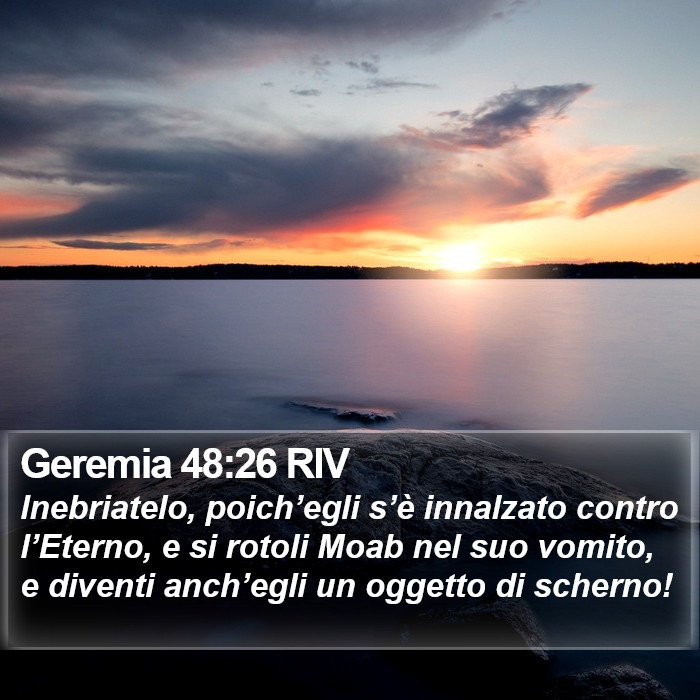 Geremia 48:26 RIV Bible Study