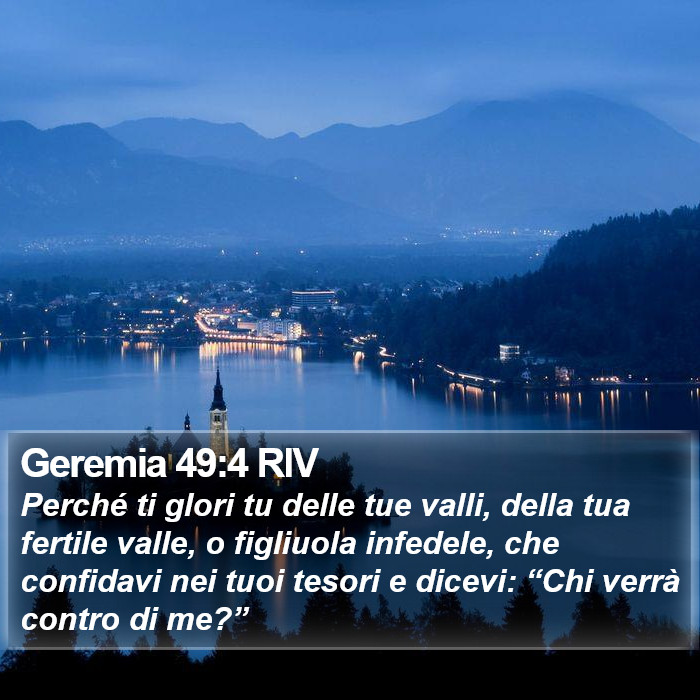 Geremia 49:4 RIV Bible Study
