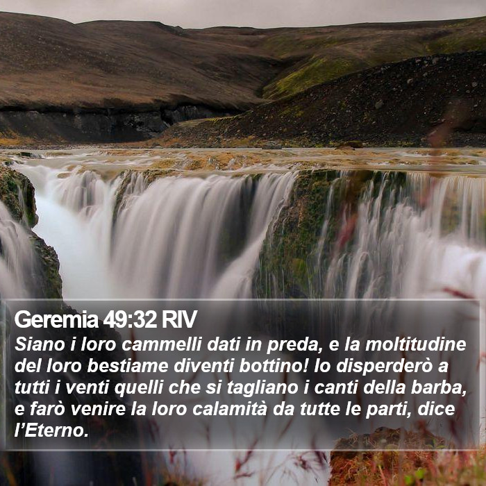 Geremia 49:32 RIV Bible Study