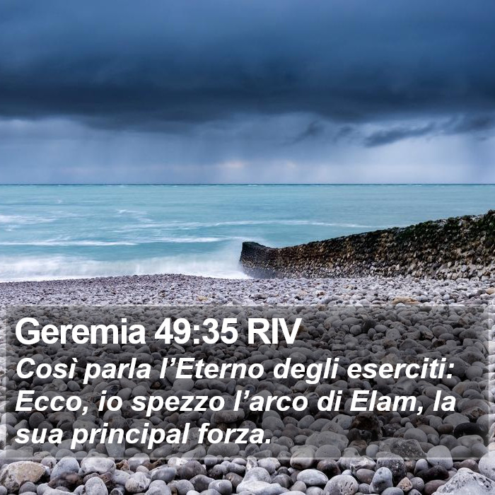 Geremia 49:35 RIV Bible Study
