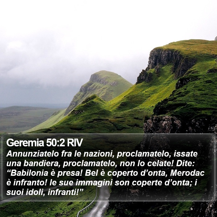 Geremia 50:2 RIV Bible Study