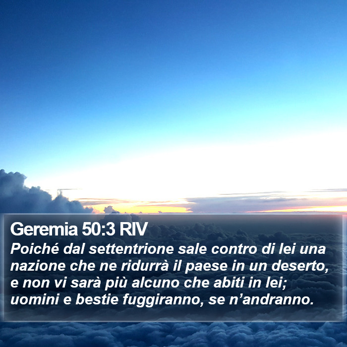 Geremia 50:3 RIV Bible Study