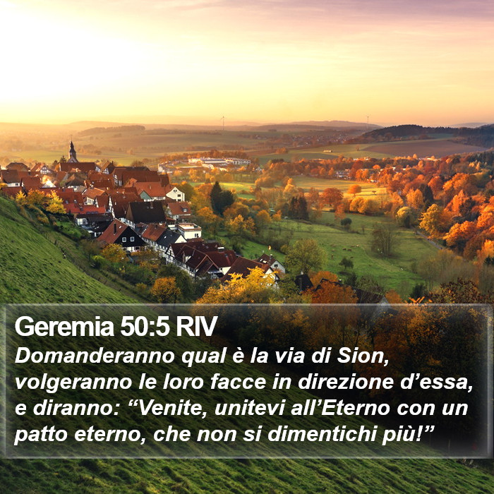 Geremia 50:5 RIV Bible Study