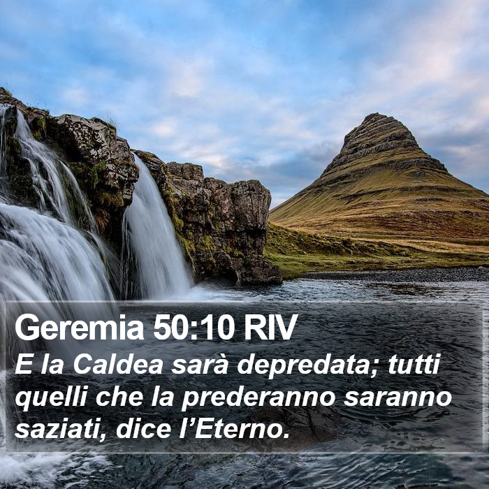 Geremia 50:10 RIV Bible Study