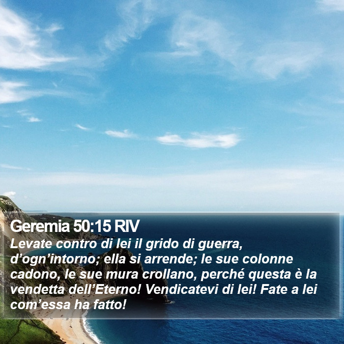 Geremia 50:15 RIV Bible Study