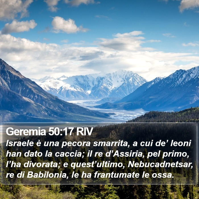 Geremia 50:17 RIV Bible Study