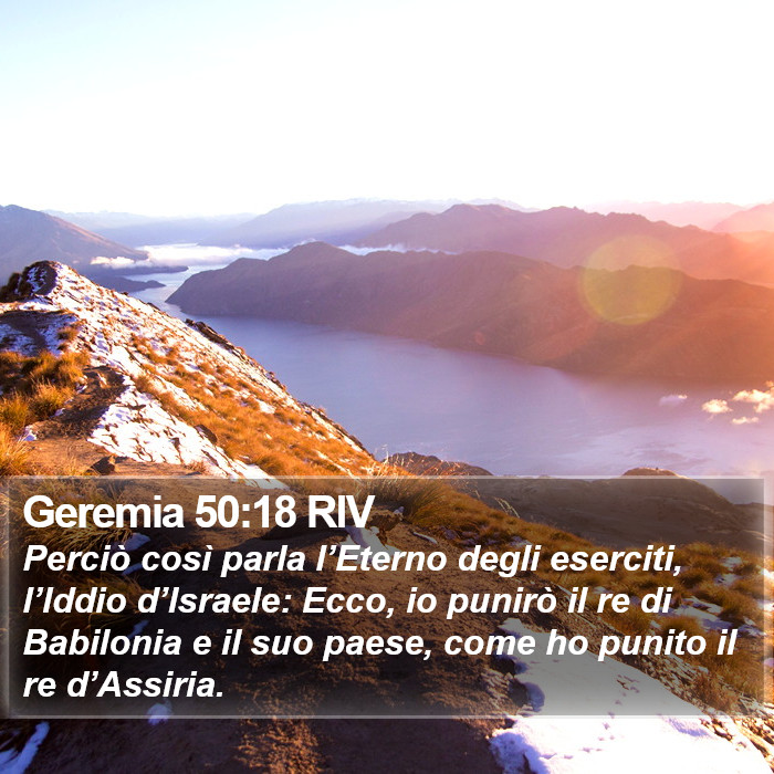 Geremia 50:18 RIV Bible Study