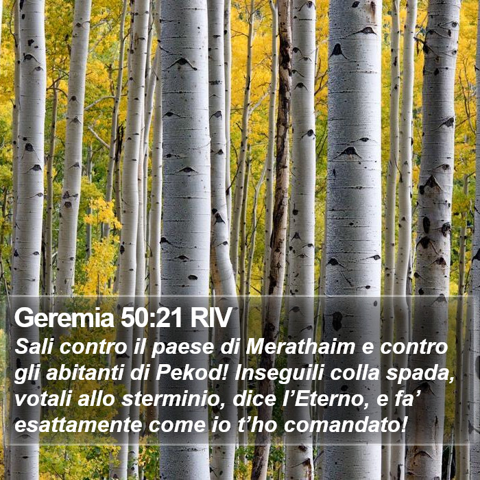 Geremia 50:21 RIV Bible Study