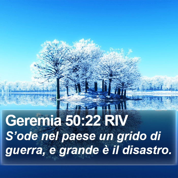 Geremia 50:22 RIV Bible Study