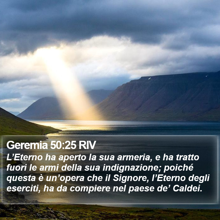 Geremia 50:25 RIV Bible Study