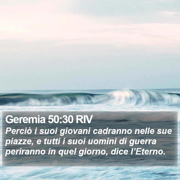 Geremia 50:30 RIV Bible Study