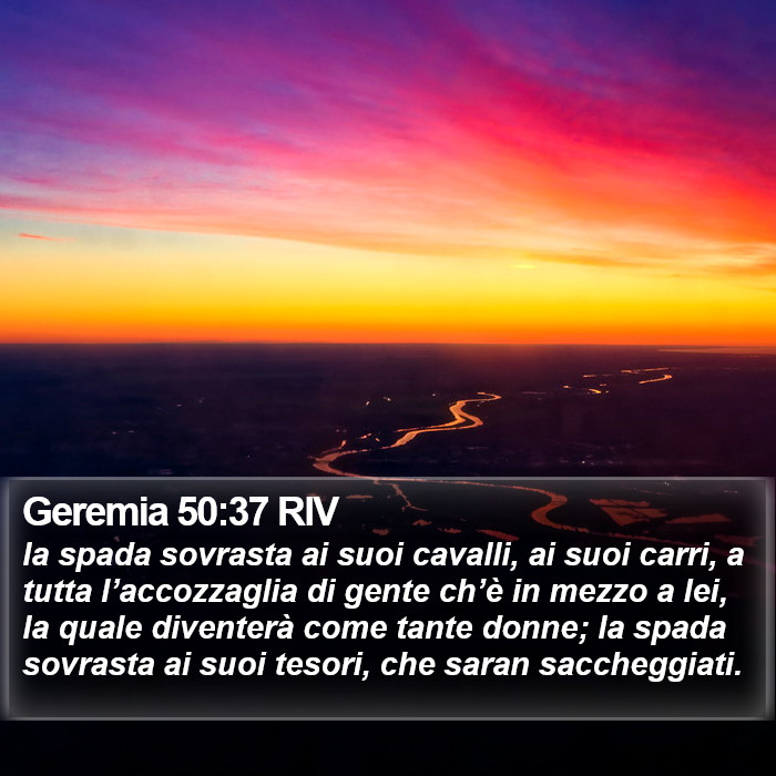 Geremia 50:37 RIV Bible Study