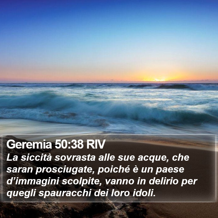 Geremia 50:38 RIV Bible Study