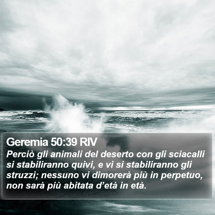 Geremia 50:39 RIV Bible Study