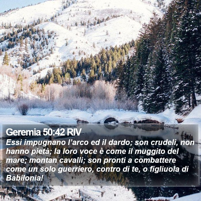 Geremia 50:42 RIV Bible Study