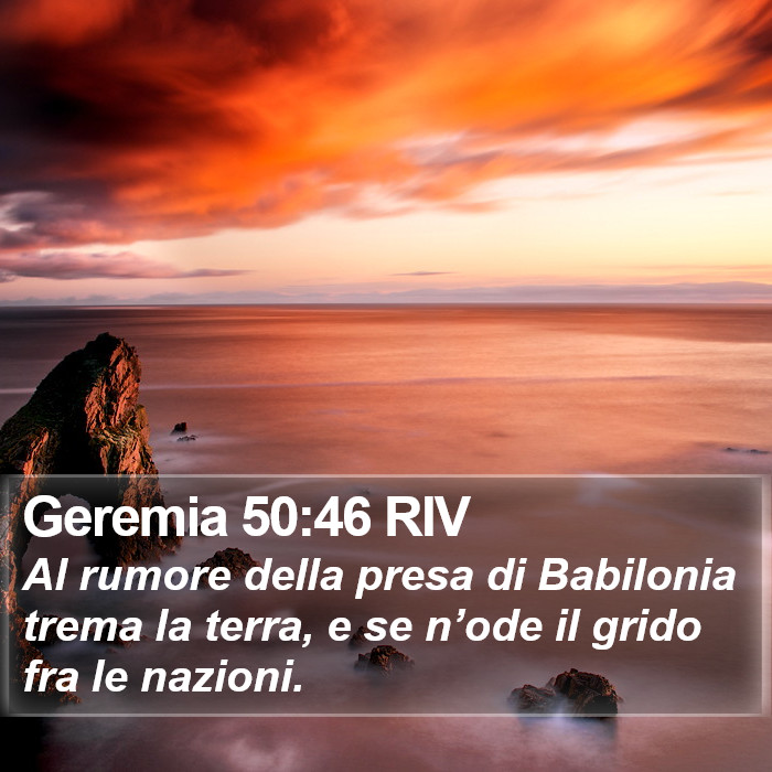 Geremia 50:46 RIV Bible Study