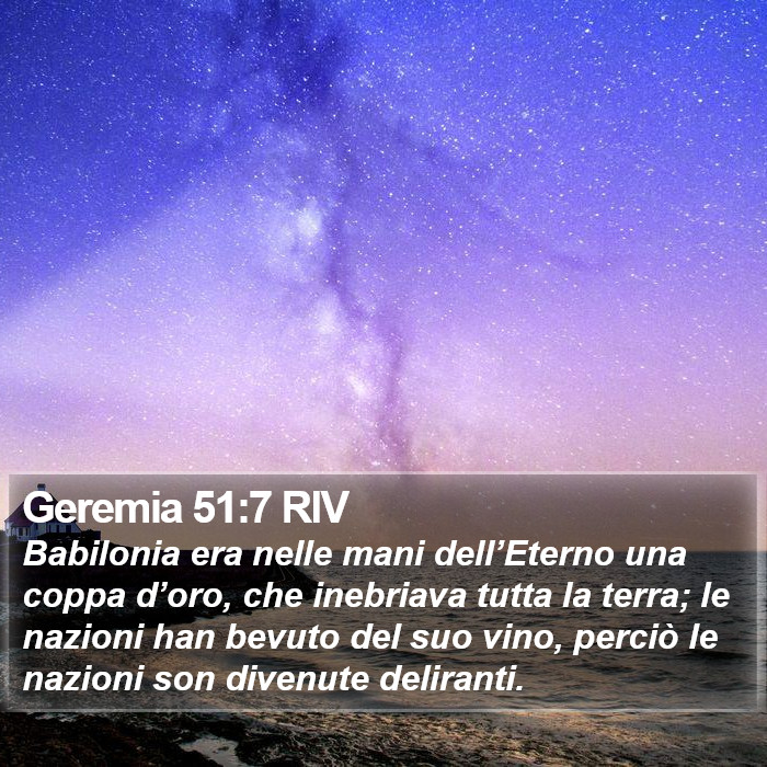 Geremia 51:7 RIV Bible Study